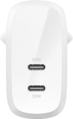 Belkin BoostCharge Pro 2-porttinen USB-C PPS PD 60 W -verkkovirtalaturi, kuva 2