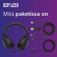 Sony INZONE H9 (WHG900NB.CE7) -langattomat pelikuulokkeet, musta, kuva 6