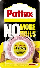 Pattex No More Nails -asennusteippi, supervahva, 19 mm x 1,5 m, 120 kg