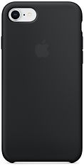 Apple iPhone SE / 8 / 7 -silikonikuori, musta, MQGK2