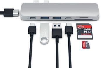 Satechi USB Type-C Pro Hub -adapteri, Silver, kuva 3
