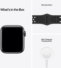 Apple Watch Nike SE (GPS) 40 mm tähtiharmaa alumiinikuori, antrasiitti/musta Nike Sport -ranneke, kuva 8
