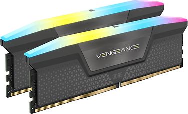 Corsair Vengeance RGB DDR5 5600 MHz CL36 32 Gt -muistimodulipaketti, harmaa