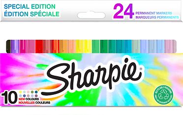 Sharpie Permanent Marker Fine Assorted Colours -huopakynä, 24 kpl