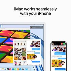 Apple iMac 24" M3 24 Gt, 256 Gt -tietokone, hopea (MQRJ3), kuva 7