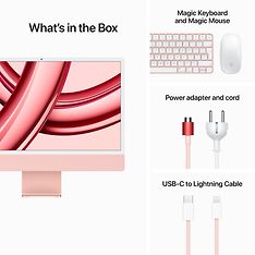 Apple iMac 24" M3 8 Gt, 1 Tt -tietokone, pinkki (MQRD3), kuva 9