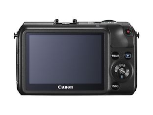Canon EOS M mikrojärjestelmäkamera, musta + EF-M 18-55 IS STM objektiivi, kuva 2