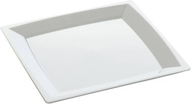 Duni Milan -lautanen, valkoinen, 13,6 x 13,6 cm, 24 kpl