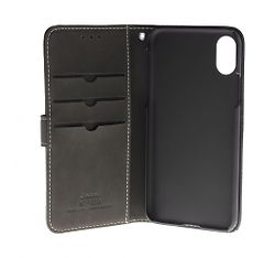 Insmat Exclusive Flip Case lompakkokotelo, iPhone X / Xs, musta, kuva 2