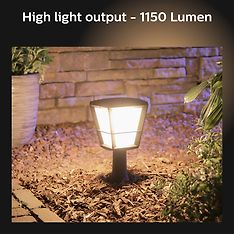 Philips Hue Econic Outdoor-älykäs pollarivalaisin, musta, 32,2 cm, 1150 lm, kuva 24