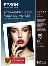 Epson Archival Matte Paper -mattapaperi, A3, 50 arkkia