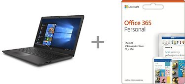 HP 250 G7 15,6" -kannettava, Windows 10, musta + Microsoft Office 365 Personal - 12 kk
