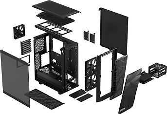 Fractal Design Meshify 2 Compact ATX-kotelo,  musta, kuva 18