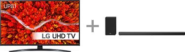 LG 65UP8100 65" 4K Ultra HD LED -televisio + SN10Y soundbar -tuotepaketti