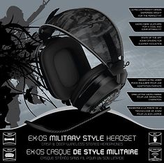 Gioteck EX-05 Wireless Military Style Headset PC / PS3 / Xbox 360 langattomat pelikuulokkeet, kuva 2