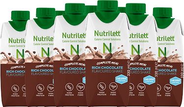 Nutrilett Smoothie Rich Chocolate -ateriankorvikejuoma, 330 ml, 12-PACK