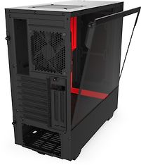 NZXT H510i Compact Mid Tower ATX-kotelo, lasikyljellä, musta/punainen, kuva 7