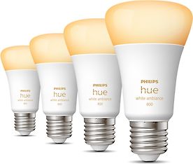 Philips Hue -älylamppu, White ambiance, E27, 4-PACK, kuva 4