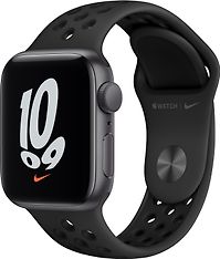 Apple Watch Nike SE (GPS) 40 mm tähtiharmaa alumiinikuori, antrasiitti/musta Nike Sport -ranneke