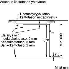 Bosch HBA533BB0S Serie 4 -erillisuuni, musta ja Bosch BFL520MB0 Serie 4 -mikroaaltouuni, musta, kuva 6