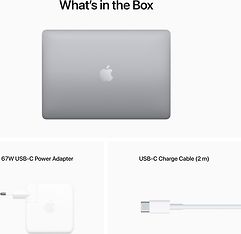 Apple MacBook Pro 13” M2 256 Gt 2022 -kannettava, tähtiharmaa (MNEH3), kuva 9