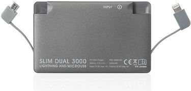 Fuj:tech Slim Dual 3000 -varavirtalähde, 3000 mAh, kuva 4