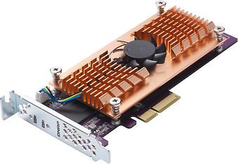 QNAP QM2-2P-244A PCIe M.2 NVMe  SSD -laajennuskortti, kuva 2