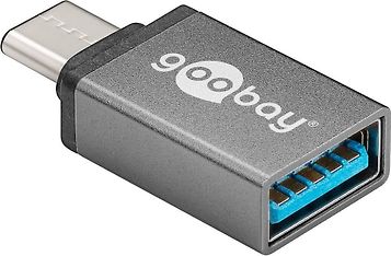 Goobay USB-C - A 3.0 -adapteri, tähtiharmaa