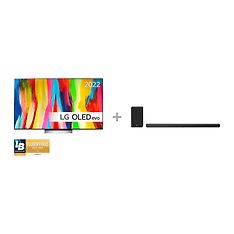 LG OLED C2 65" 4K OLED evo -televisio + LG SN10YG 5.1.2 Dolby Atmos Soundbar -tuotepaketti
