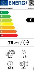 LG DU355FW -astianpesukone, valkoinen, kuva 17