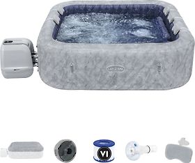 Bestway Lay-Z-Spa San Francisco Hydrojet Pro -poreallas, 230 x 230 x 71 cm, harmaa, kuva 8