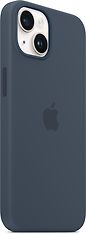 Apple iPhone 14 silikonikuori MagSafella, myrskynsininen, kuva 6
