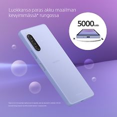 Sony Xperia 10 V 5G -puhelin, 128/6 Gt, laventeli, kuva 15