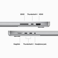 Apple MacBook Pro 16” M3 Max 36 Gt, 2 Tt 2023 -kannettava, hopea (MRW73), kuva 6