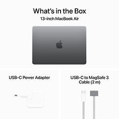 Apple MacBook Air 13" M3 8 Gt, 1 Tt 2024 -kannettava, tähtiharmaa (MRXP3), kuva 9