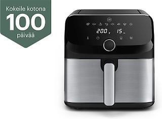 OBH Nordica Easy Fry Mega -airfryer 7,5 L, ruostumaton teräs, kuva 2