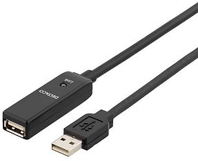 DELTACO 15 m aktiivinen USB-jatkokaapeli