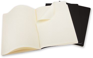 Moleskine Extra Large Ruled Cahier Journal -muistivihkot, 3 kpl, musta, kuva 5