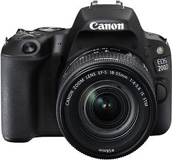 Canon EOS 200D -järjestelmäkamera + 18-55 IS STM -objektiivi + muistikortti