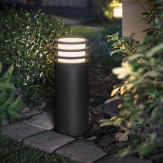 Philips Lucca HUE Outdoor White -älypylväsvalaisin, matala (40cm), antrasiitti, ulkokäyttöön 9,5W, kuva 5