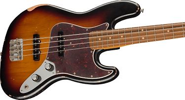 Fender 60th Anniversary Roadworn '60s Jazz Bass -bassokitara, 3 Color Sunburst, kuva 5