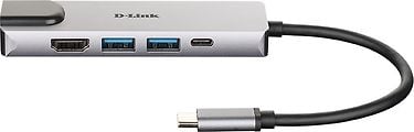 D-LINK DUB-M520 5-in-1 USB-C 3.0 -hubi HDMI/ethernet -sovitin, kuva 2