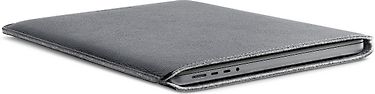 Woolnut Leather Sleeve -suojatasku 16" MacBook Pro, harmaa, kuva 4