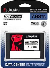 Kingston DC600M 7,68 Tt SATA III 2,5" -SSD-kovalevy