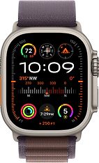 Apple Watch Ultra 2 (GPS + Cellular) 49 mm titaanikuori ja indigo Alpine-ranneke, pieni (MRER3), kuva 2