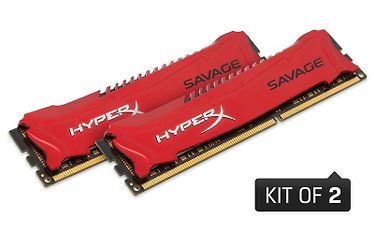 Kingston HyperX Savage 8 Gt KIT (2 x 4 Gt) 1600 MHz DDR3 CL9 XMP -muistimodulipakkaus