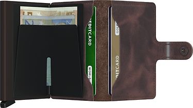 Secrid Vintage Miniwallet -lompakko, tumma ruskea, kuva 3