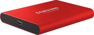 Samsung SSD T5 ulkoinen SSD-levy 500 Gt, punainen, kuva 4