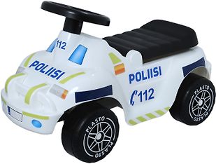 Plasto- offroad poliisiauto, potkuauto