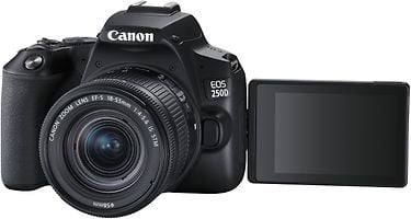 Canon EOS 250D -järjestelmäkamera, musta + 18-55 IS STM + 50 mm 1.8 STM, kuva 2